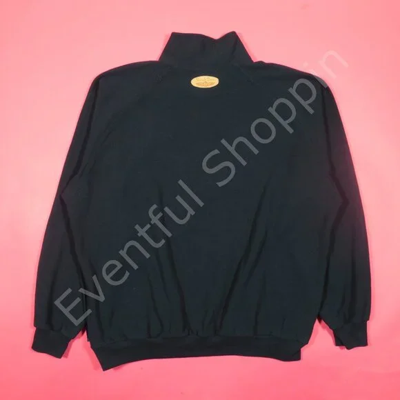 Straight Down Golf Jacket Mens Large Blue Bandon Pacific Dunes 1/4 Zip Pullover